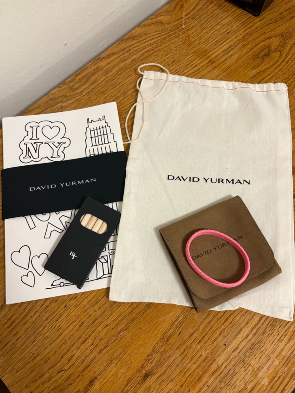 David Yurman Rubber Bracelet + Coloring Kit / L